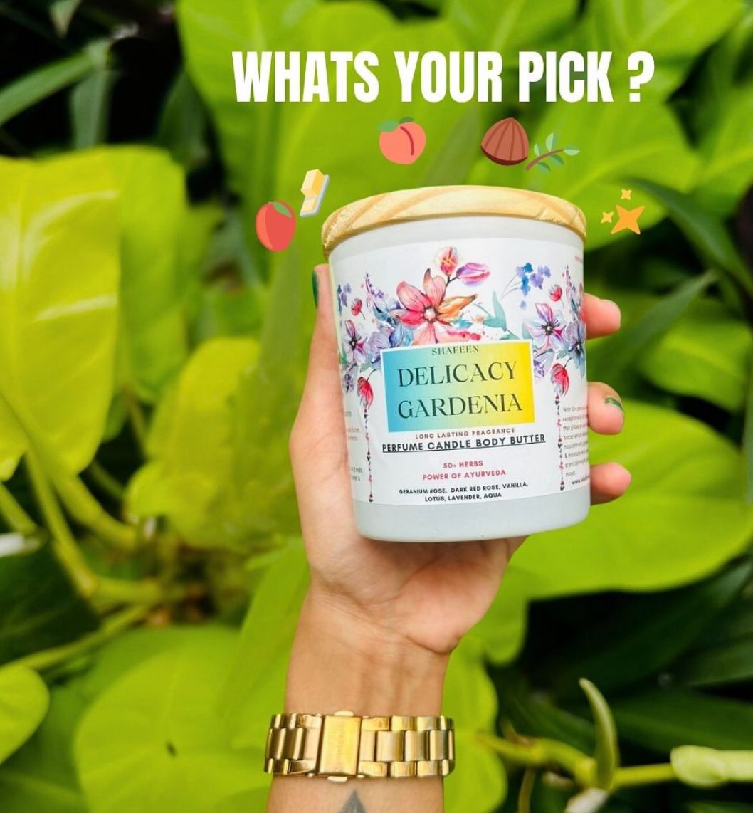 Perfume Candle Body Butter – Delicacy Gardenia – 50+ Herbs
