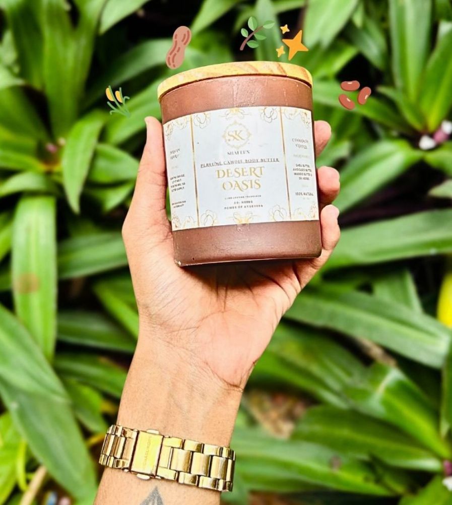 Perfume Candle Body Butter - Desert Oasis - 50+ Herbs