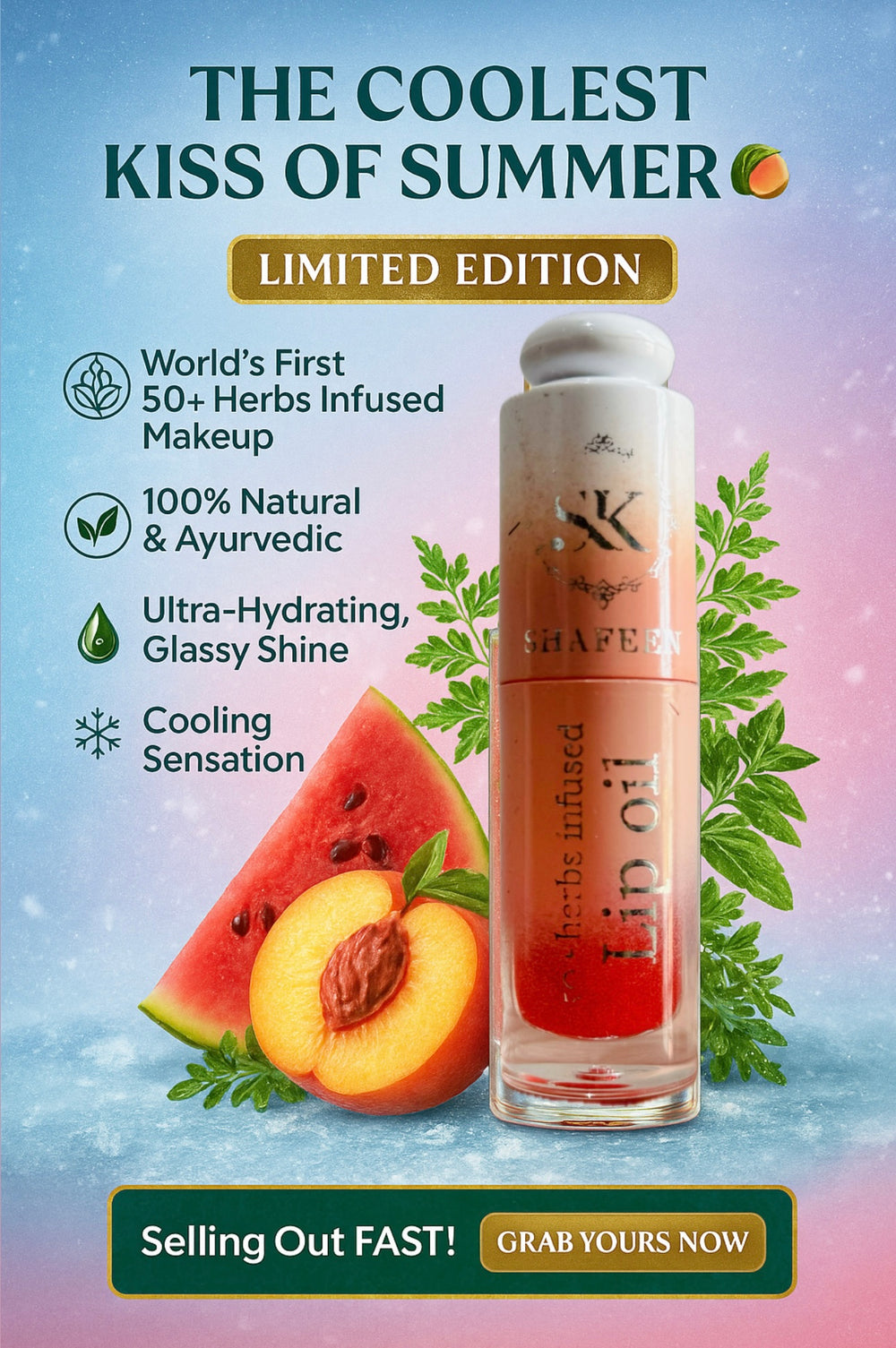 Icy drips 50+ herbs infused lip oil (PRE ORDER)
