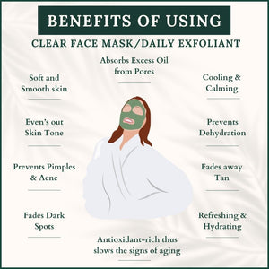 Clear Complexion Facemask / Daily Exfoliant Cleanser 50+ magical herbs