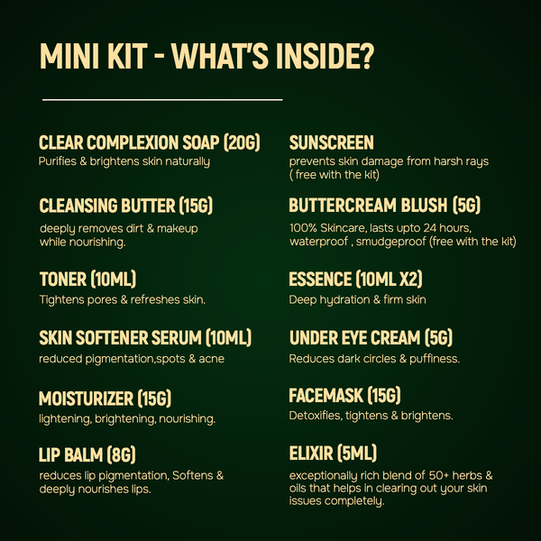 CLEAR COMPLEXION MINI KIT - Flawless skin in 15 days