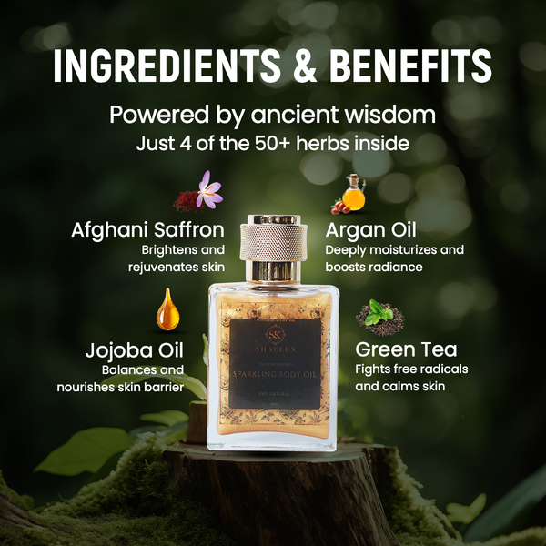 SPARKLING BODY OIL - 50+ HERBS INFUSED
