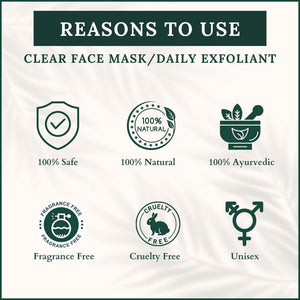 Clear Complexion Facemask / Daily Exfoliant Cleanser 50+ magical herbs