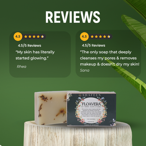 Floavera Soap infused with 50+ herbs, clays & flora