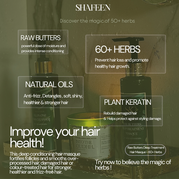 Raw Butters Deep Treatment Hair Masque - 60+ Herbs